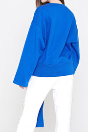 Clara Asymmetric-hem Sweatshirt | OROSHE