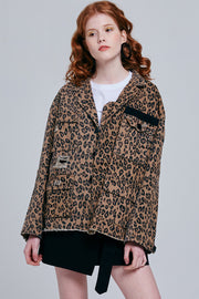 Alexander Leopard Denim Jacket | OROSHE