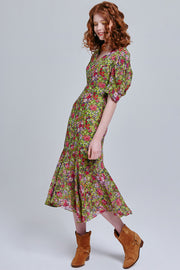 Aysha Floral Midi Dress | OROSHE