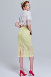 Caelan Lace Midi Skirt | OROSHE