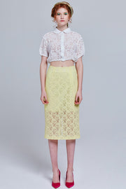 Caelan Lace Midi Skirt | OROSHE