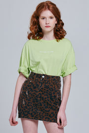 Dani Leopard Print Mini Skirt | OROSHE
