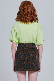 Dani Leopard Print Mini Skirt | OROSHE