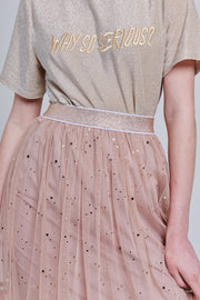 Esther Flowy Star Mesh Skirt | OROSHE