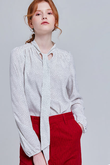 Genevieve Polka Dot Blouse | OROSHE