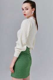 Margot Geometric Print Mini Skirt | OROSHE