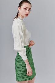 Margot Geometric Print Mini Skirt | OROSHE