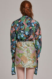 Kathy Embroidered Floral Mini Skirt | OROSHE