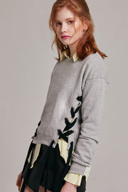 Selma Tie Ribbon Front Sweater | OROSHE