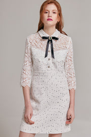 Jackie Tweed and Lace Dress | OROSHE