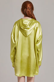 Heather Shimmery Pocket Hoodie Dress | OROSHE