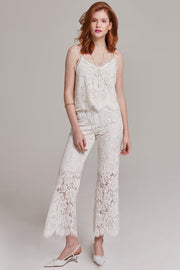 Gemma Lace Cropped Pants | OROSHE