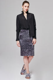 Natalie Sequin-Embellished Skirt | OROSHE