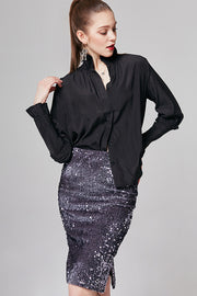 Natalie Sequin-Embellished Skirt | OROSHE