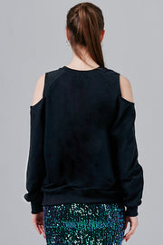 Jackie Cutout Shoulder Sweatshirt