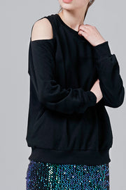 Jackie Cutout Shoulder Sweatshirt