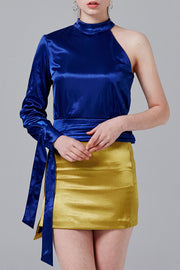 Jaimie Satin Mini Skirt