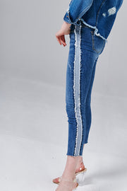 Judy Side Stripe Jeans