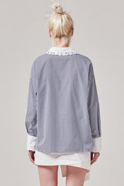 Lace Collar Shirt