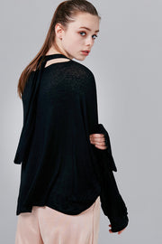 Leslie Tie-Back Oversized Top