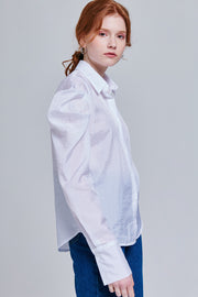 Mckenna Button-Up Puff Sleeve Blouse | OROSHE