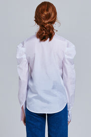 Mckenna Button-Up Puff Sleeve Blouse | OROSHE
