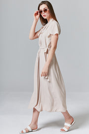 Olivia Ruffle Chiffon Maxi Dress | OROSHE