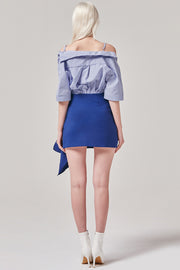 Wrap Flare Mini Skirt | OROSHE
